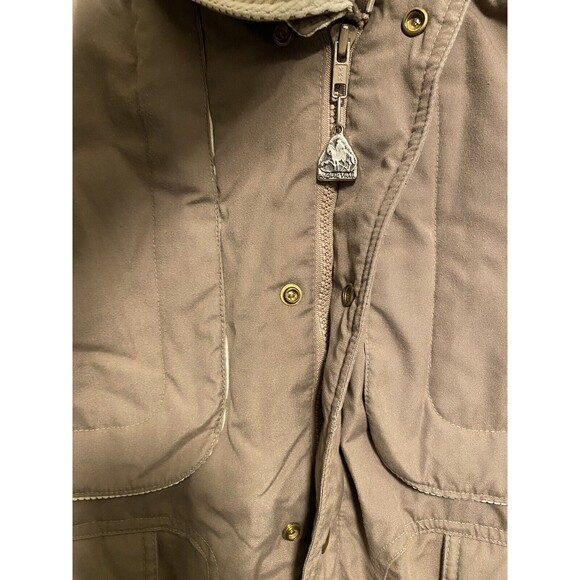 Vintage Bomber Jacket Men’s Small Light Brown Over Sized Pacific Trail Chinstrap - Picture 4 of 16